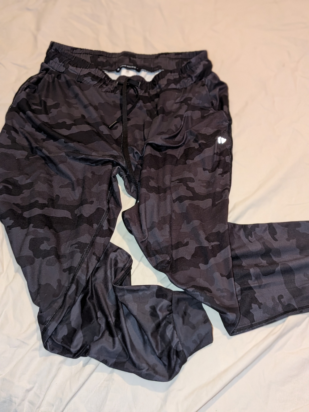 Black Camouflage Women's Athletic Joggers - Undetermined Brand